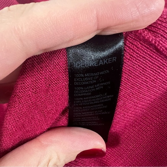 Icebreaker Merino Shearer V Neck Sweater Pink Large - Picture 2 of 5